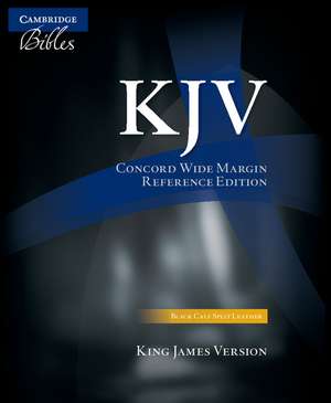 KJV Concord Wide Margin Reference Bible, Black Calf Split Leather, KJ764:XM