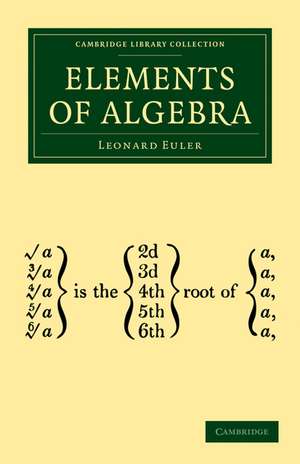 Elements of Algebra de Leonard Euler