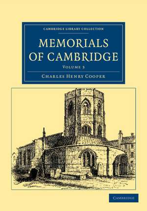 Memorials of Cambridge de Charles Henry Cooper