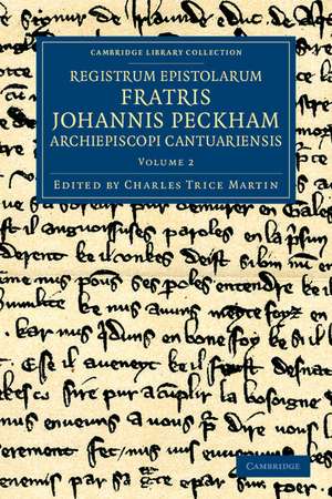 Registrum epistolarum fratris Johannis Peckham, Archiepiscopi Cantuariensis de John Peckham