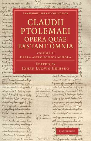 Claudii Ptolemaei opera quae exstant omnia de Ptolemy