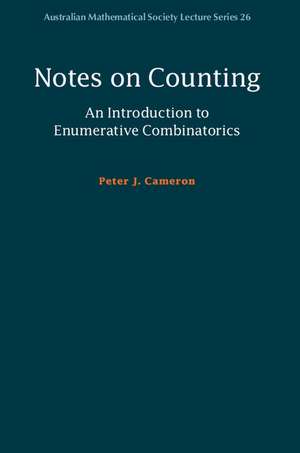 Notes on Counting de Peter J. Cameron