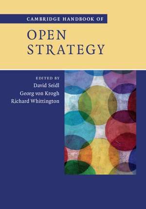 Cambridge Handbook of Open Strategy de David Seidl