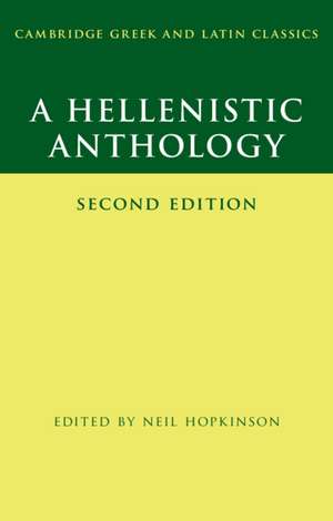 A Hellenistic Anthology de Neil Hopkinson