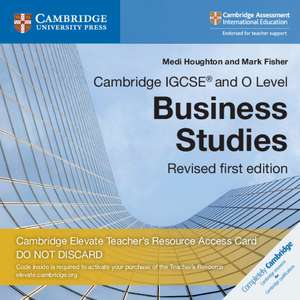 Cambridge IGCSE® and O Level Business Studies Revised Digital Teacher's Resource Access Card 3 Ed de Medi Houghton