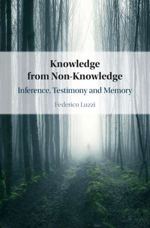 Knowledge from Non-Knowledge: Inference, Testimony and Memory de Federico Luzzi