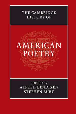 The Cambridge History of American Poetry de Alfred Bendixen