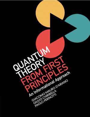 Quantum Theory from First Principles: An Informational Approach de Giacomo Mauro D'Ariano