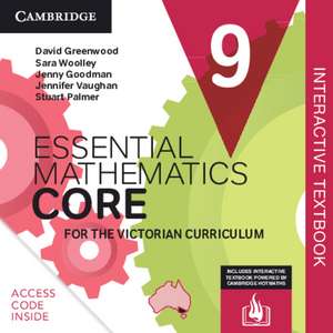 Essential Mathematics CORE for the Victorian Curriculum 9 Digital Card de David Greenwood