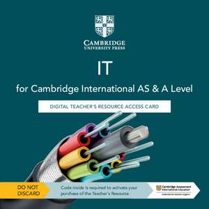 Cambridge International AS & A Level IT Digital Teacher's Resource Access Card de Victoria Ellis