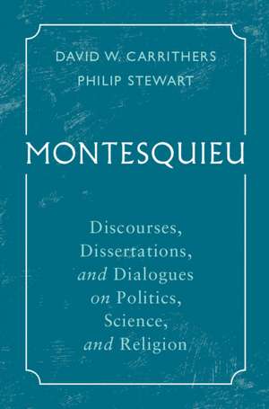 Montesquieu de David W Carrithers