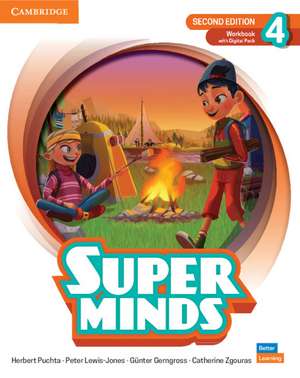 Super Minds Level 4 Workbook with Digital Pack British English de Herbert Puchta