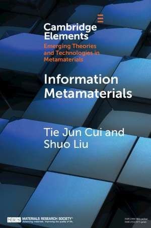 Information Metamaterials de Tie Jun Cui