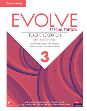 Evolve Level 3 Teacher's Edition with Test Generator Special Edition de Genevieve Kocienda