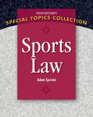 Sports Law de Adam Epstein