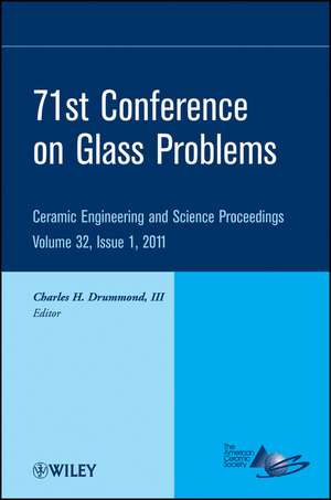 71st Conference on Glass Problems – Ceramic Engineering and Science Proceedings, V32 1 de CH Drummond