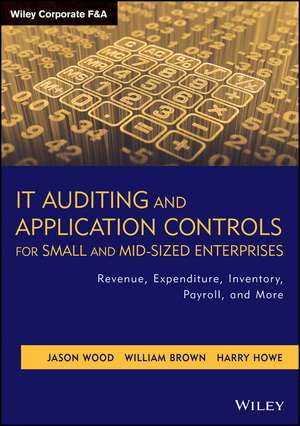 IT Auditing and Application Controls for Small and Mid–Sized Enterprises – Revenue, Expenditure, Inventory, Payroll and More de TJ Wood