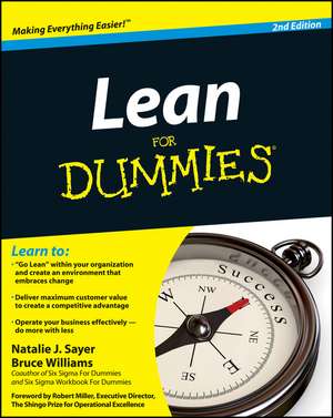 Lean For Dummies 2e de N Sayer