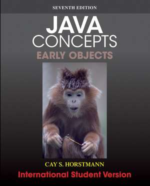 Java Concepts 7e International Student Version (WIE) de CS Horstmann