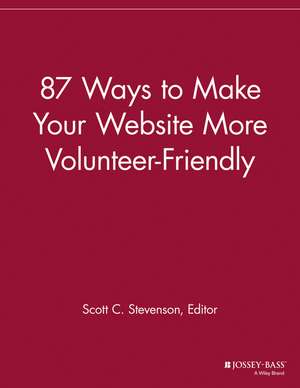 87 Ways to Make Your Website More Volunteer–Friendly de . VMR