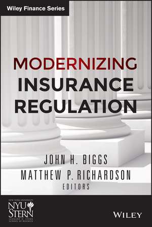 Modernizing Insurance Regulation de MP Richardson