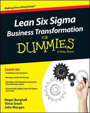 Lean Six Sigma Business Transformation For Dummies de R Burghall