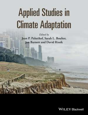 Applied Studies in Climate Adaptation de JUL Palutikof