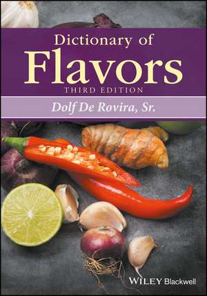 Dictionary of Flavors 3e de DA De Rovira