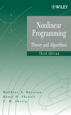 Nonlinear Programming – Theory and Algorithms, Third Edition Set de MS Bazaraa