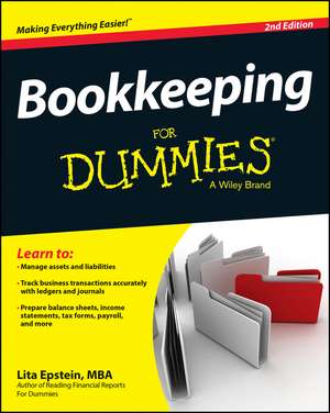 Bookkeeping For Dummies, 2e de L Epstein