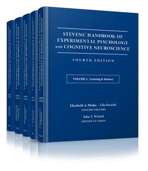 Stevens′ Handbook of Experimental Psychology and Cognitive Neuroscience, Fourth Edition, Five Volume SET de JT Wixted