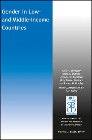 Gender in Low and Middle–Income Countries de Bornstein