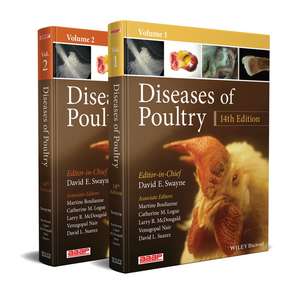 Diseases of Poultry: 2 Volume Set de David E. Swayne