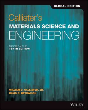 Callister′s Materials Science Eng SI Global Edition 10e de WD Callister