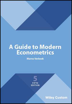 A Guide to Modern Econometrics 5th Edition de M Verbeek