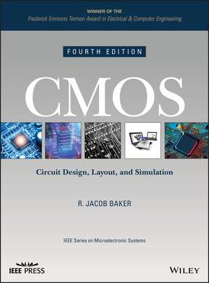 CMOS – Circuit Design, Layout, and Simulation, Fourth Edition de RJ Baker