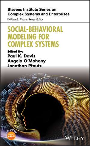 Social–Behavioral Modeling for Complex Systems de PK Davis