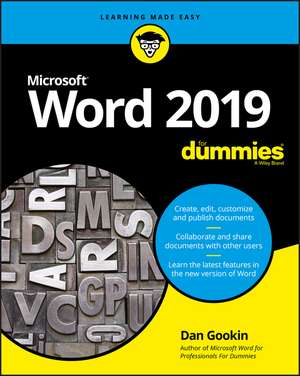 Word 2019 For Dummies de D Gookin