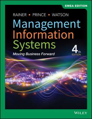 Management Information Systems Fourth Edition EMEA Edition de RK Rainer