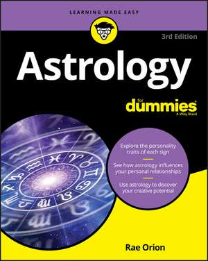 Astrology For Dummies, 3rd Edition de R Orion