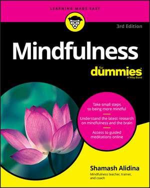 Mindfulness for Dummies de Shamash Alidina