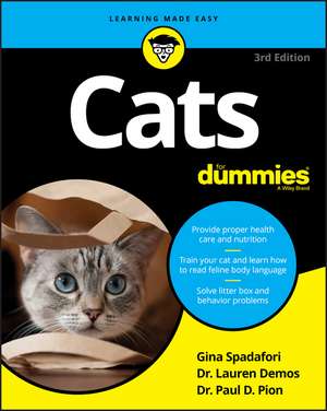 Cats For Dummies de Gina Spadafori