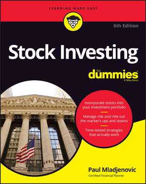 Stock Investing For Dummies, 6th Edition de P Mladjenovic