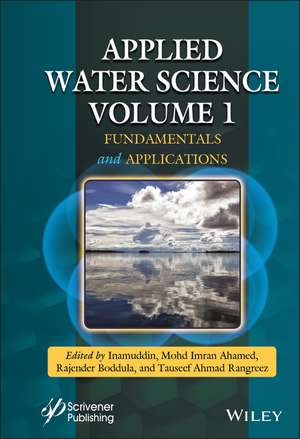 Applied Water Science Volume 1 de I Inamuddin