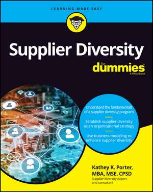 Supplier Diversity For Dummies de K. Porter