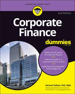 Corporate Finance For Dummies 2nd Edition de M Taillard