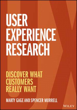 User Experience Research de Marty Gage