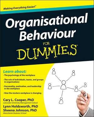 Organisational Behaviour For Dummies de CLC Cooper