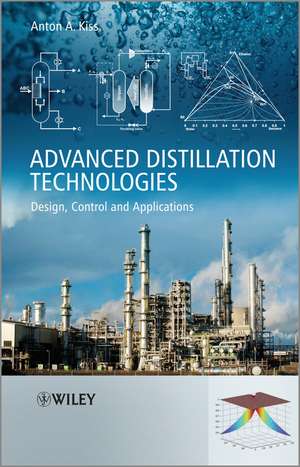 Advanced Distillation Technologies – Design, Control and Applications de AA Kiss