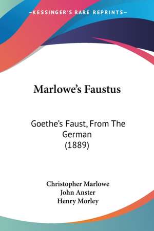 Marlowe's Faustus de Christopher Marlowe